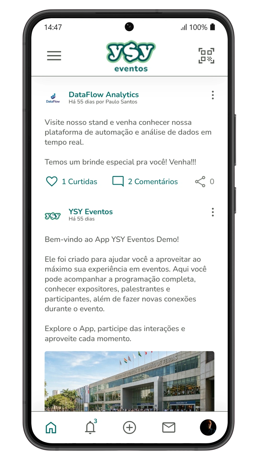 Tela do app YSY Eventos 03